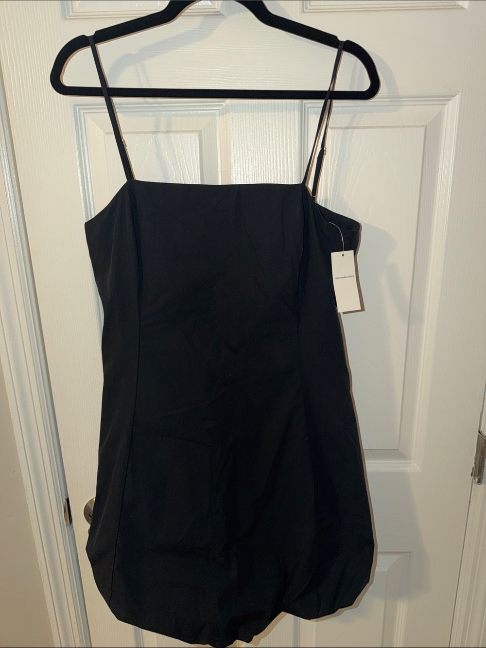 Abercrombie & Fitch Black Bubble Hem Mini Dress